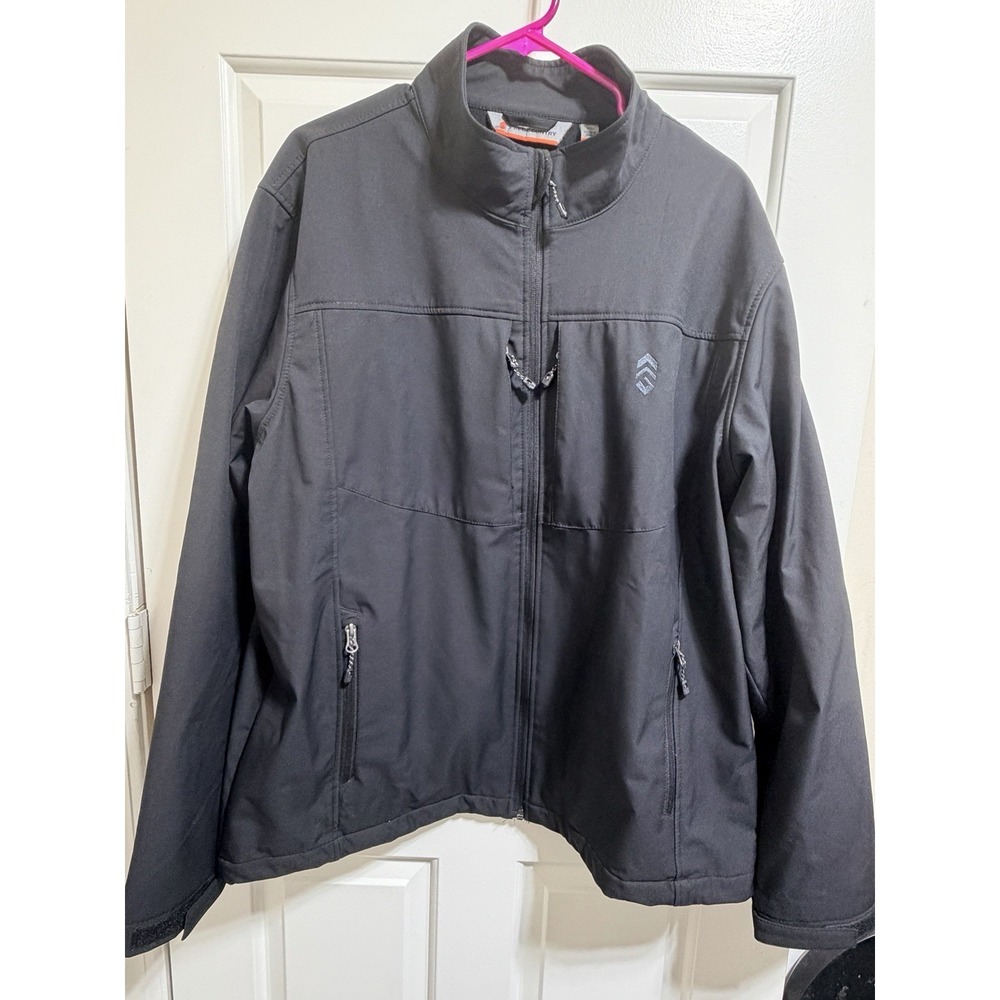 Free‎ Country Lanier Men's Super Softshell 3-Layer Jacket Black Size X-Large